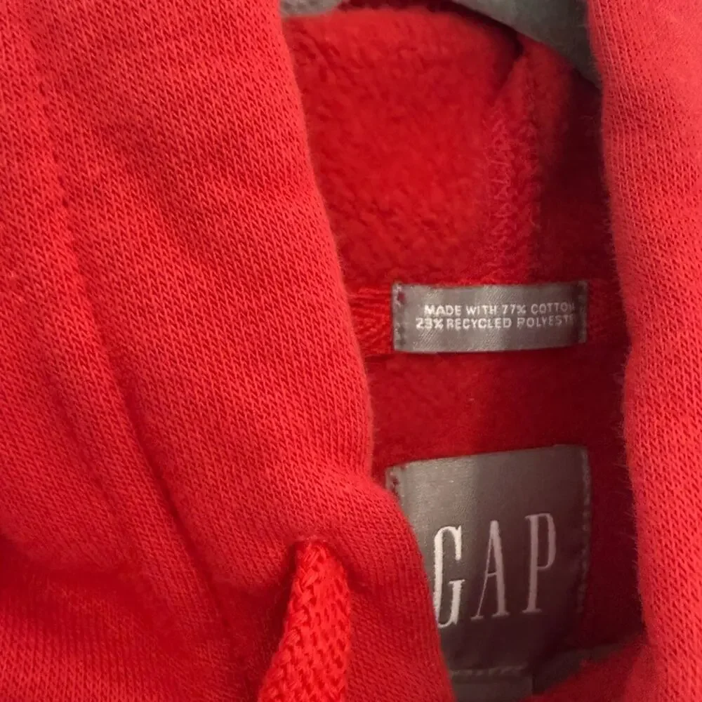 GAP Men's Hoodie Sweater Red NWOT Medium - Picture 4 of 6